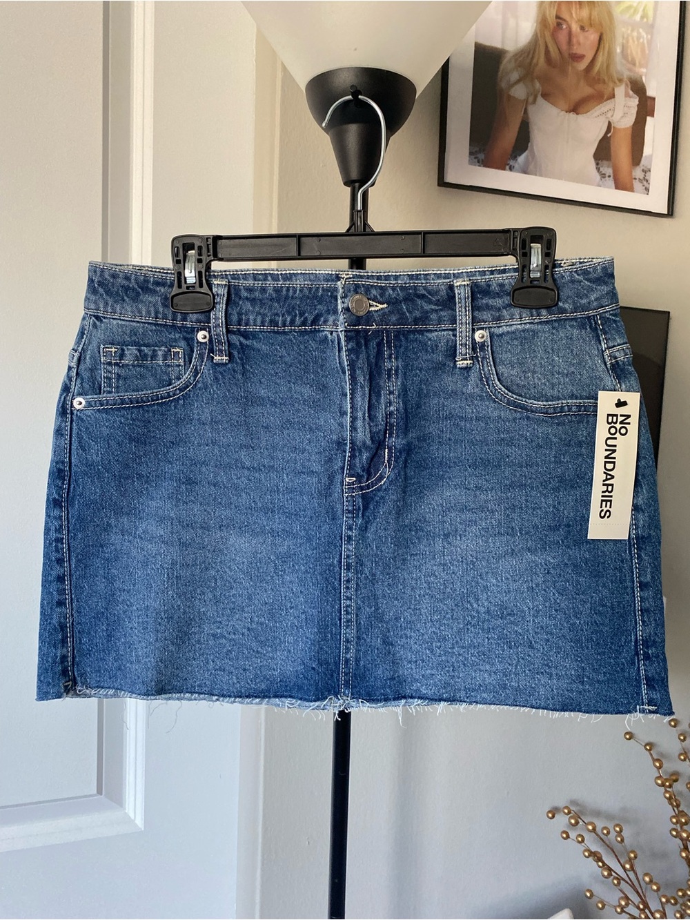 No Boundaries Jean Mini Skirt